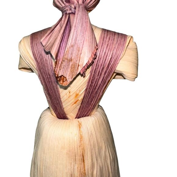 2 Corn Husks Dolls Women Vintage Natural Primative - Picture 5 of 14